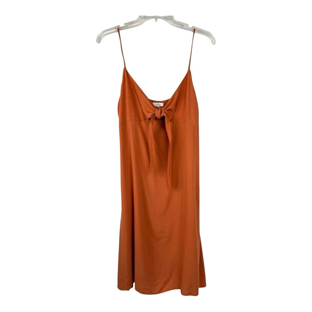 Lucca Dress Size Medium A Line Summer Rayon Terracota